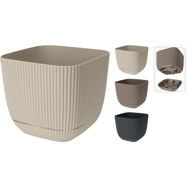 Kvadrātveida puķu pods, 11cm SG26