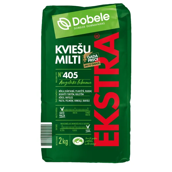 Milti kviešu Ekstra 2kg, Dobele