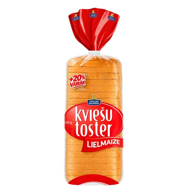 Kviešu tostermaize Lielmaize 600g