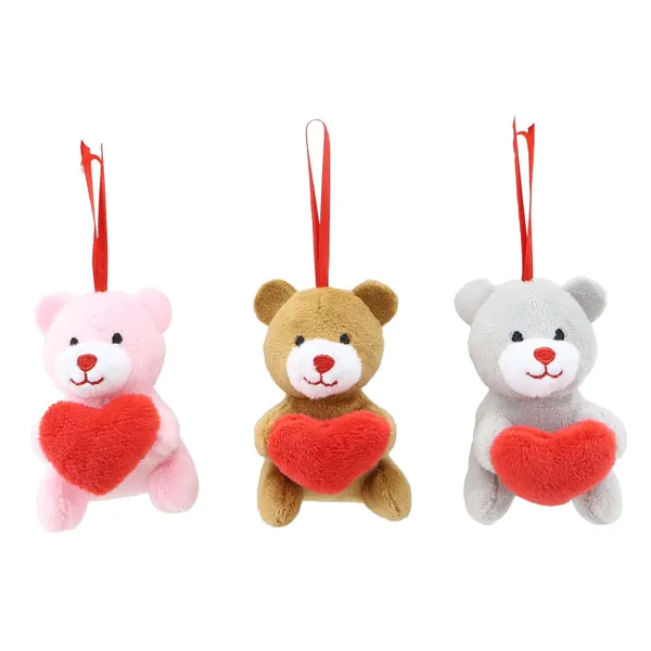 Lācis ar sirdi asorti 7cm VD26, krāsa un dizains var atšķirties