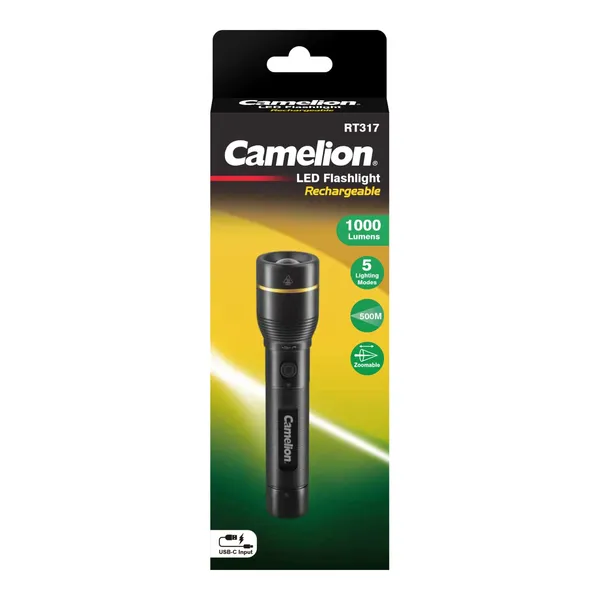 Lādējams lukturis ar powerbank funkciju Camelion 10W LED 2200 mAh IP44