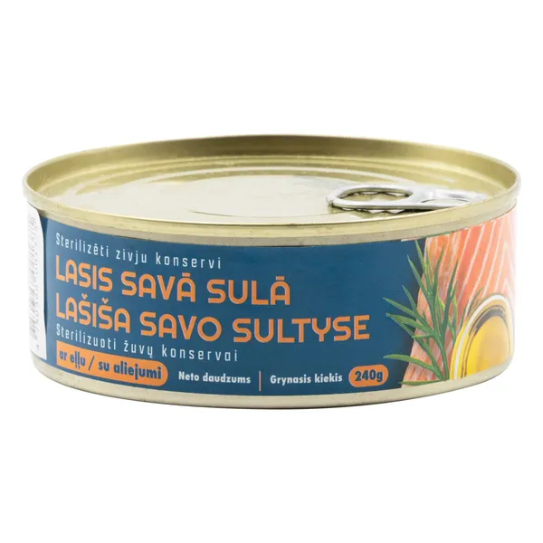 Lasis SGK savā sulā ar eļļu 240g/168g