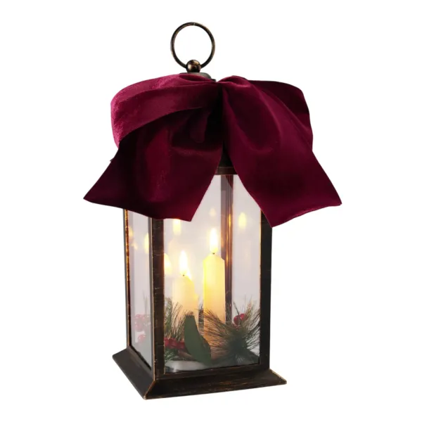 Laterna ar LED sveci ar taimeri 30cm AW26