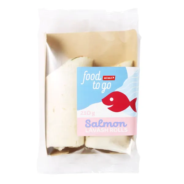 Lavaša rullīši Rimi ar kūpinātu lasi 210g