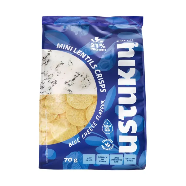 Lēcu uzkoda Ustukiu Malunas ar zilā siera garšu 70g