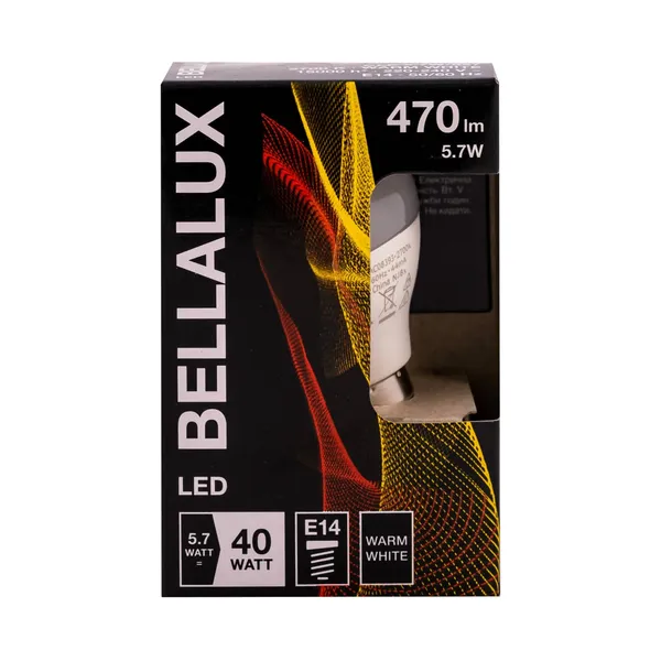 LED spuldze Bellalux clp40 5,7w/827 e14