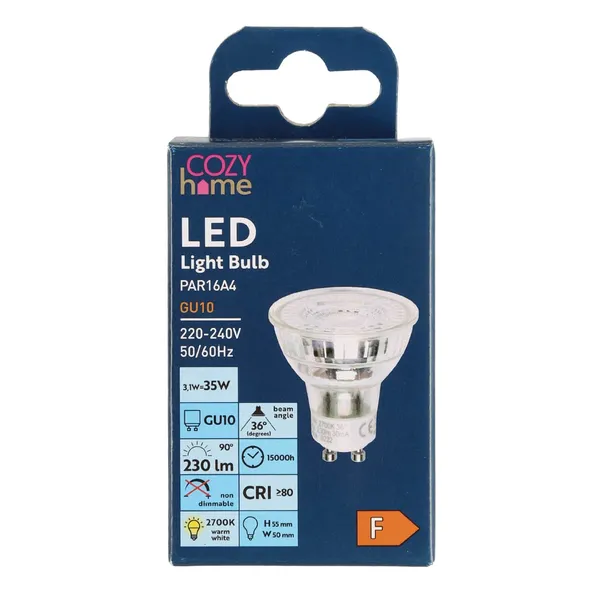 LED spuldze Cozy Home 3.1W GU10 230lm