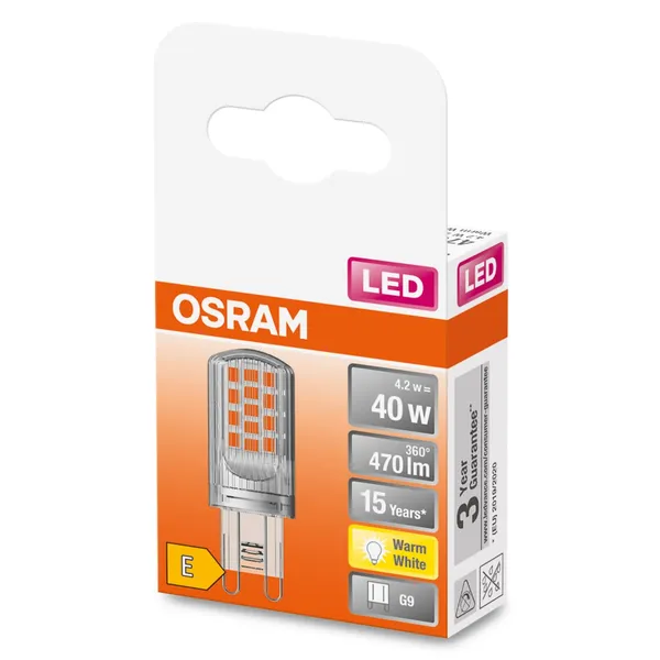 LED spuldze Osram pin40 3,8w/827 g9