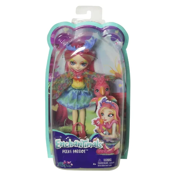 Lelle Enchantimals ar dzīvnieku , krāsa un dizains var atšķirties