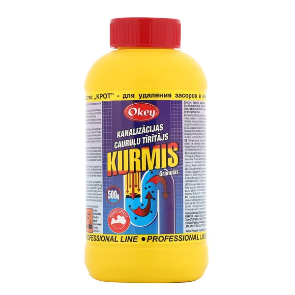 Līdzeklis Kurmis kanalizācijai pret aizsērēšanu 500g