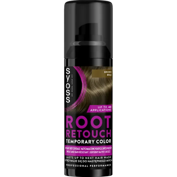 Līdzeklis Syoss Color Root Retoucher Brūniem matiem, tonējošs, izsmidzināms 120ml