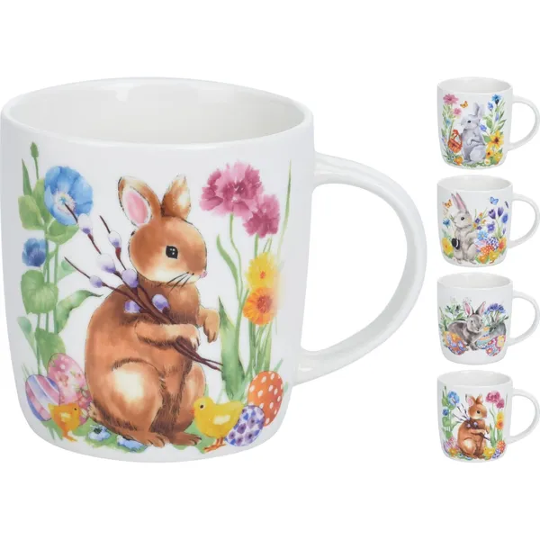 Lieldienu porcelāna krūze 370 ml, krāsa un dizains var atšķirties ES26