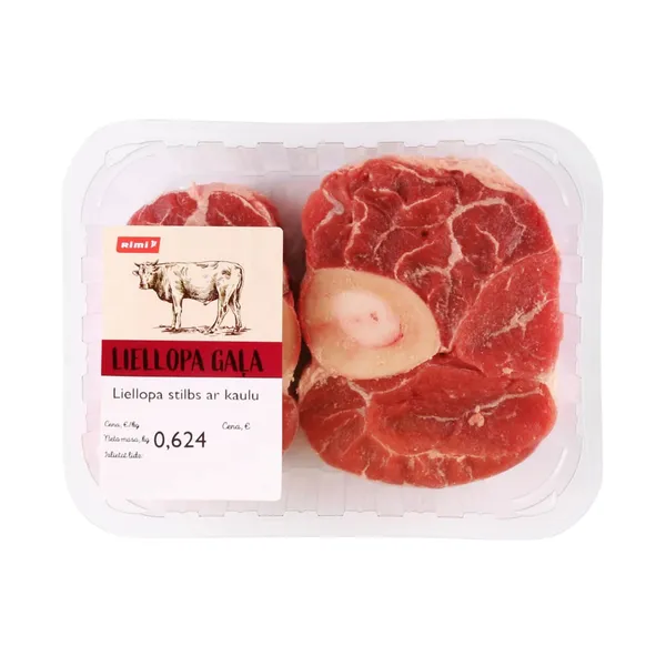 Liellopa stilbs ar kaulu Rimi fasēts kg