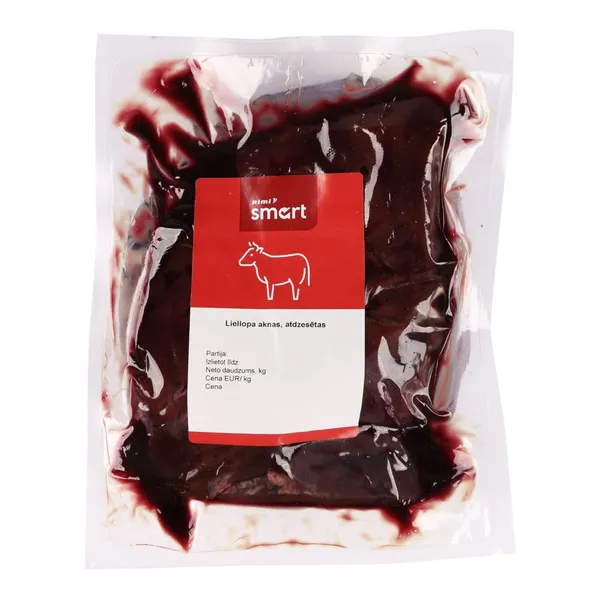 Liellopu aknas Rimi Smart atdzesētas, fasētas, kg