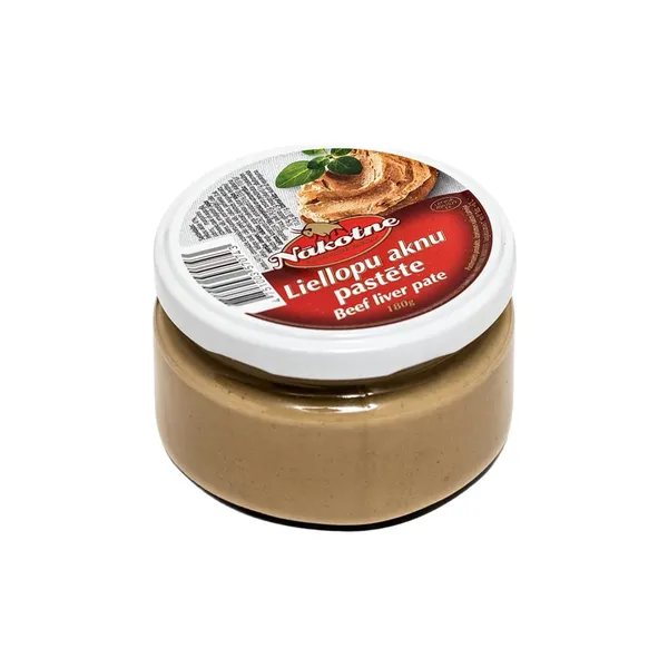 Liellopu aknu pastēte stikla burciņā 180g