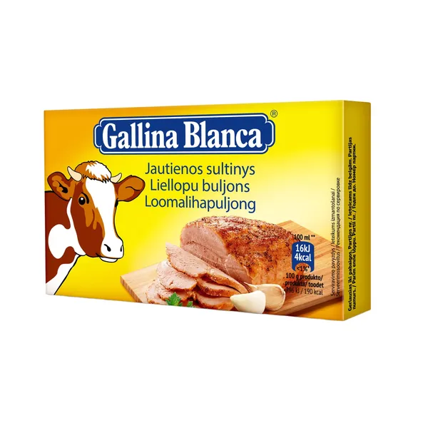 Liellopu gaļas buljons Gallina Blanca 8x10g