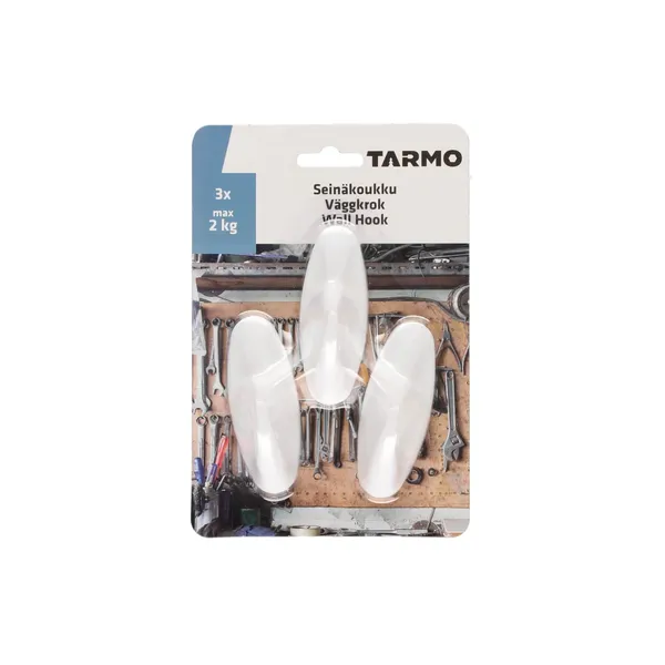 Līmējošies āķi Tarmo 3x8 cm 3 gab