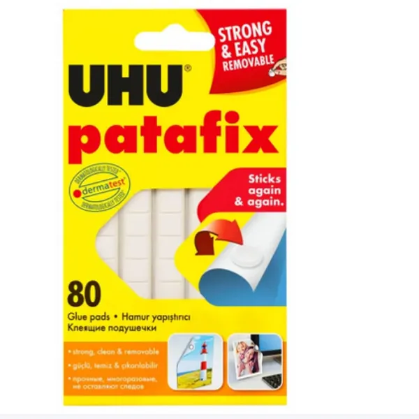 Līmes spilventiņi 50 g balti 80 gab./iep. Uhu