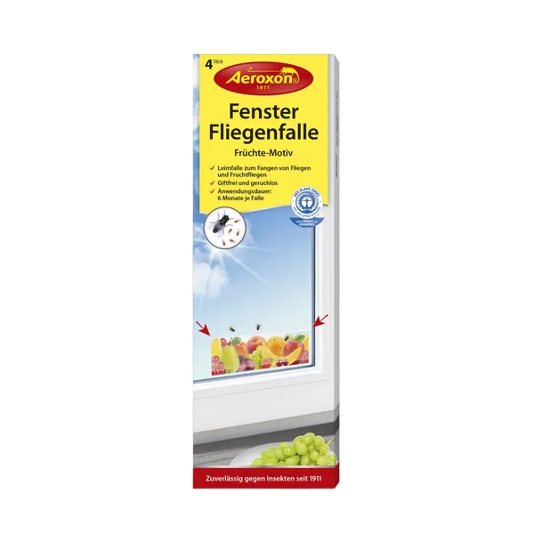Līmlente logiem pret insektiem Aeroxon ar augļu dizainu 4gab