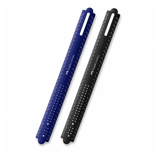 Lineāls Faber-Castell Dots 30cm plastmasas krāsa un dizains var atšķirties