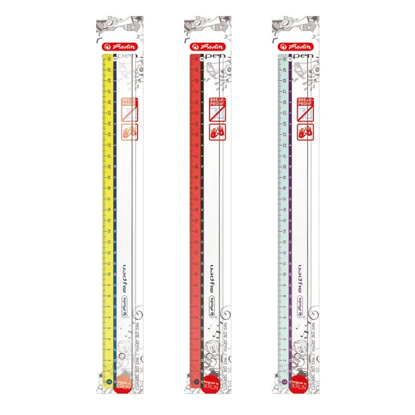 Lineāls Herlitz my.pen 30cm BS26