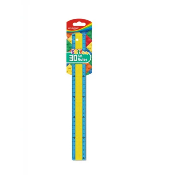 Lineāls Keyroad Lego 30 cm asorti