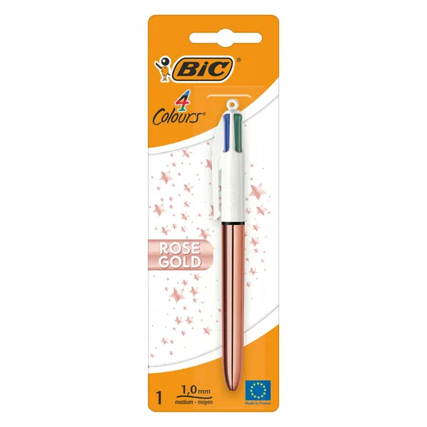 Lodīšu pildspalva Bic 4 krāsu BS26