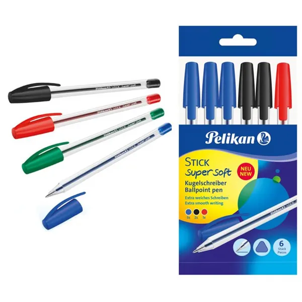 Lodīšu pildspalvas Hang Stick 6gab