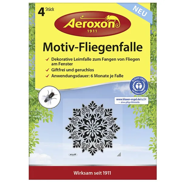 Loga līmlente pret mušām Aeroxon, melna 4gab.