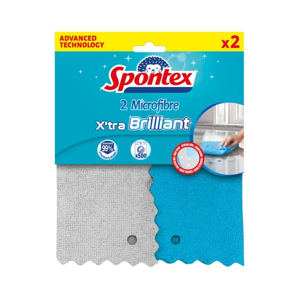 Lupatiņas Spontex Xtra Brilliant, 2 gab SS26
