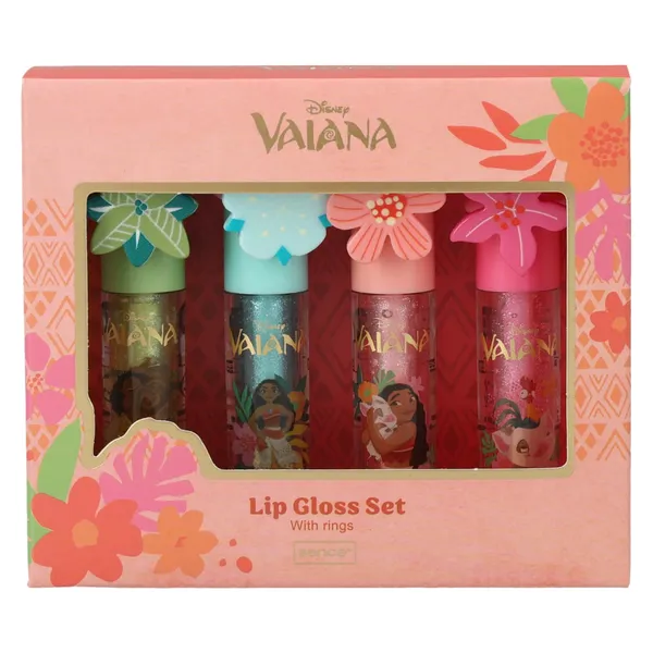 Lūpu spīdums Disney Vaiana 4gab.