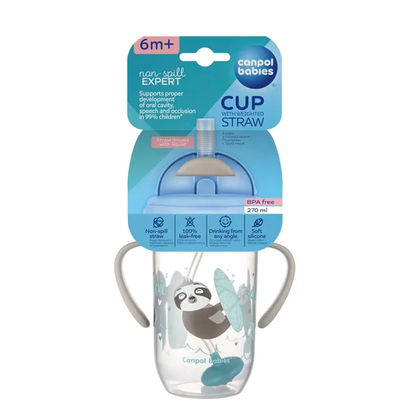 Mācību krūze Canpol Babies Exotic Animals 6m+ 270ml