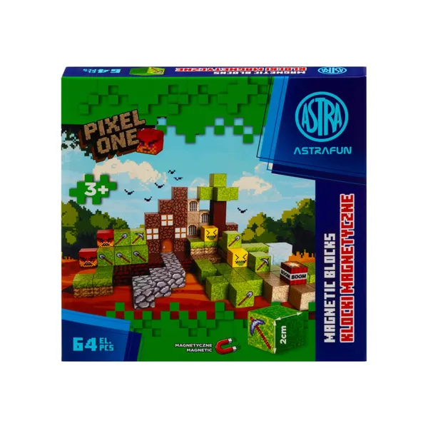 Magnētiskie klucīši Astrafun Farm 64 gab. SS26