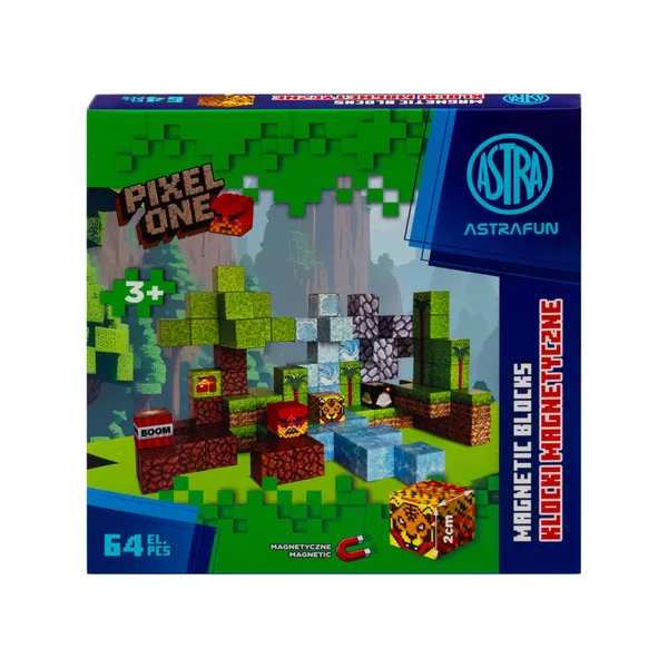 Magnētiskie klucīši Astrafun Jungle 64 gab. SS26