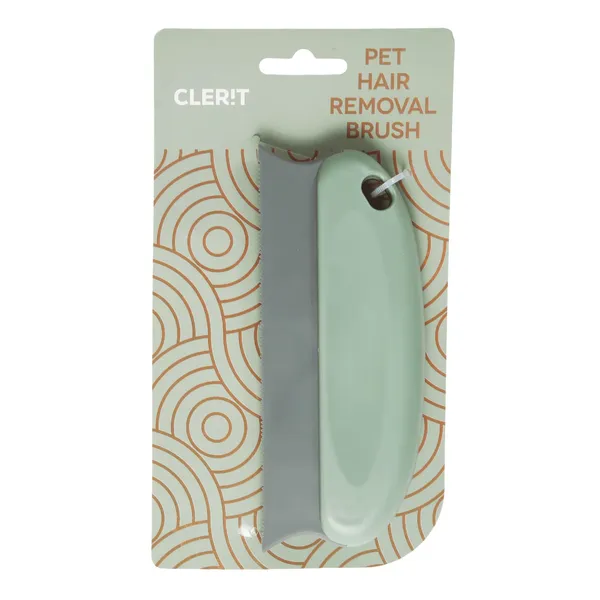 Mājdzīvnieku apmatojuma noņemšanas birste Clerit salvijas zaļa SS26