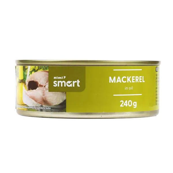 Makreles Rimi Smart eļļā 240g/168g