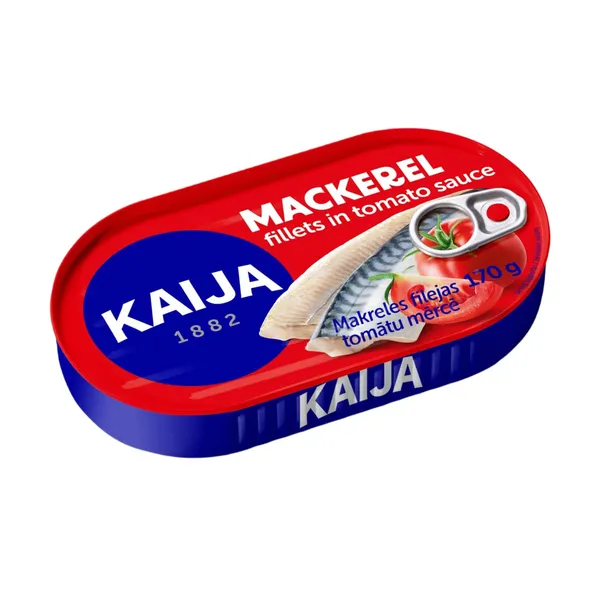 Makreļu filejas tomātu mērcē 170g
