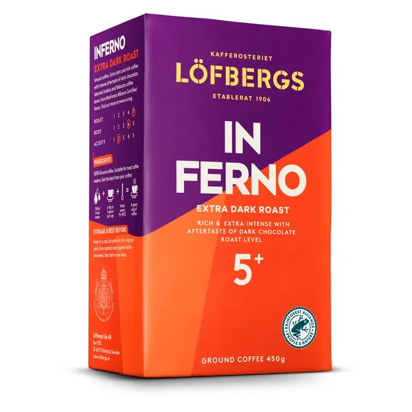 Malta kafija Lofbergs Inferno Extra Dark 450g