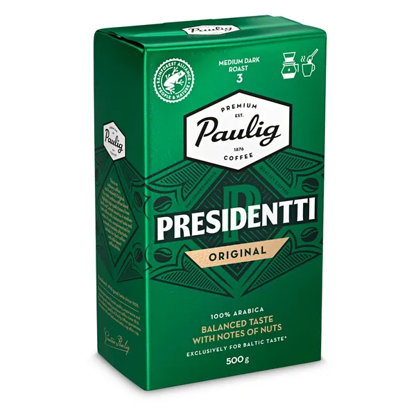 Paulig Maltā kafija "Presidentti" 500g