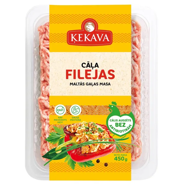 Cāļa maltās gaļas masa filejas Ķekava 450g