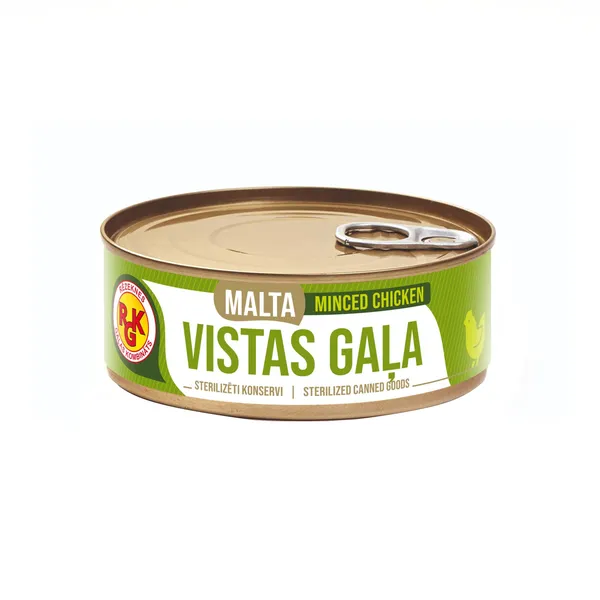 Malta vistas gaļa RGK sterilizēti konservi 250g