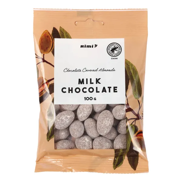 Mandeles piena šokolādē Rimi 100g