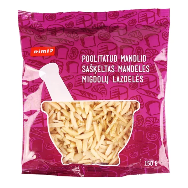 Mandeles Rimi sašķeltas 150g
