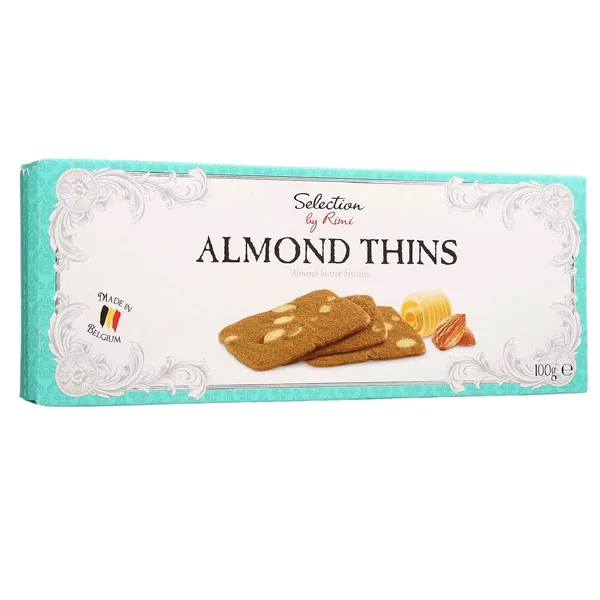 Mandeļu sviesta cepumi Selection by Rimi Almond Thins 100g