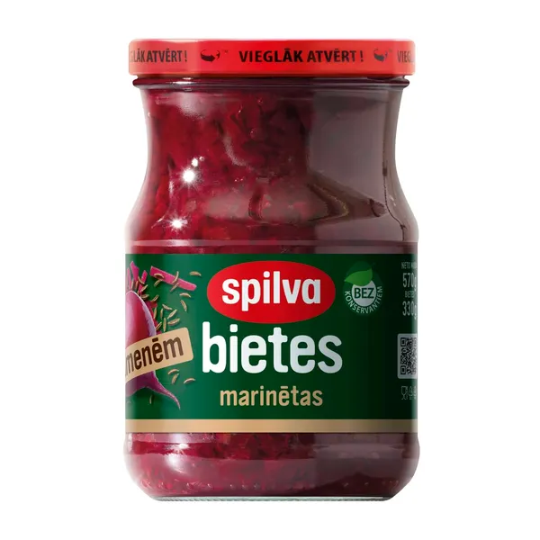Bietes marinētas ar ķimenēm 580g/330g