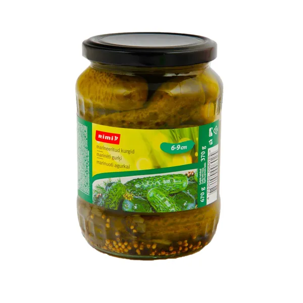 Marinēti gurķi Rimi 6-9cm 670g/370g