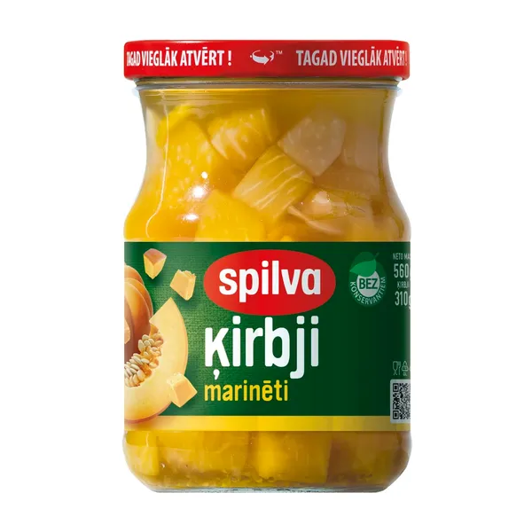 Marinēti ķirbji SPILVA 560g