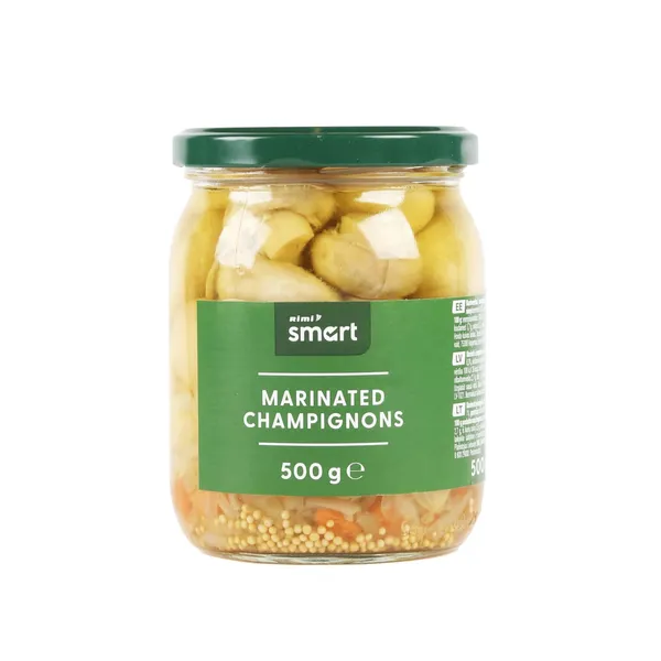 Marinēti šampinjoni Rimi Smart 500g/268g