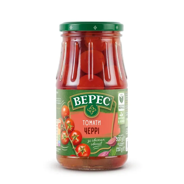 Tomāti Cherry marinēti 500g (250g), Veres