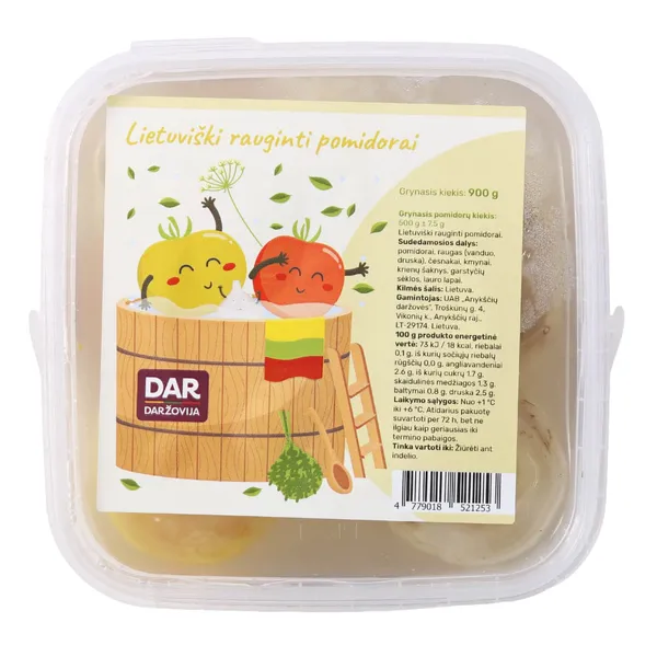 Marinēti zaļie tomāti 500 g